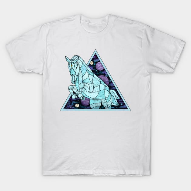 Cosmic Horse T-Shirt by Psydrian